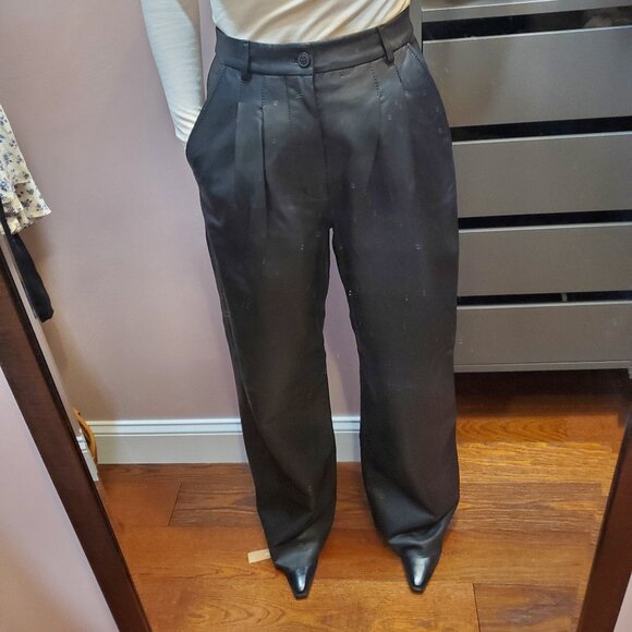 NWT Reformation X Veda Elliott Leather Pant, Size 6 - Picture 10 of 10
